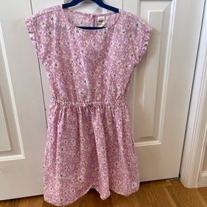 Pink flower dress. OshKosh pink floral linen dress. Size 10